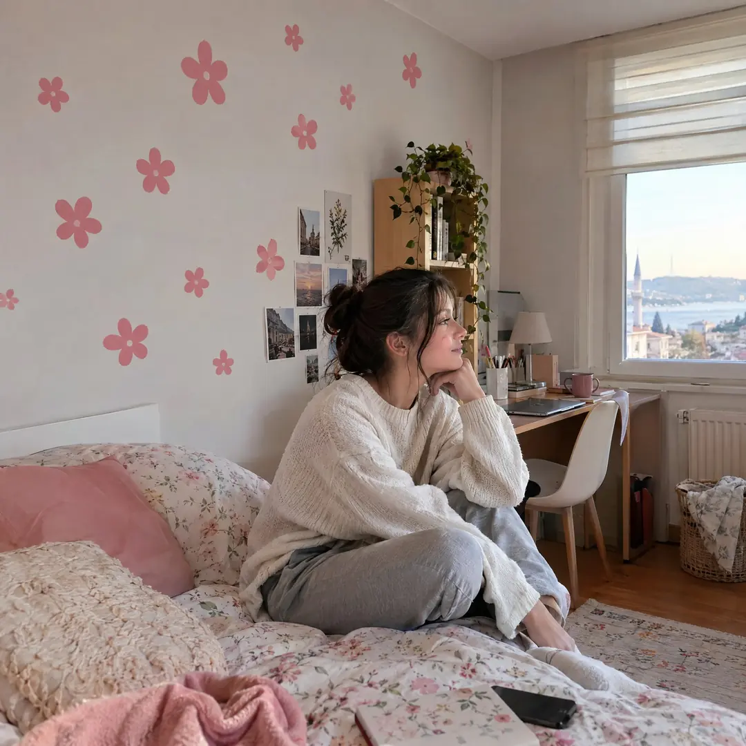 Pembe Renkli Düz Kendinden Yapışkanlı Folyo 5