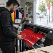 Kırmızı Renkli Düz Kendinden Yapışkanlı Folyo 6