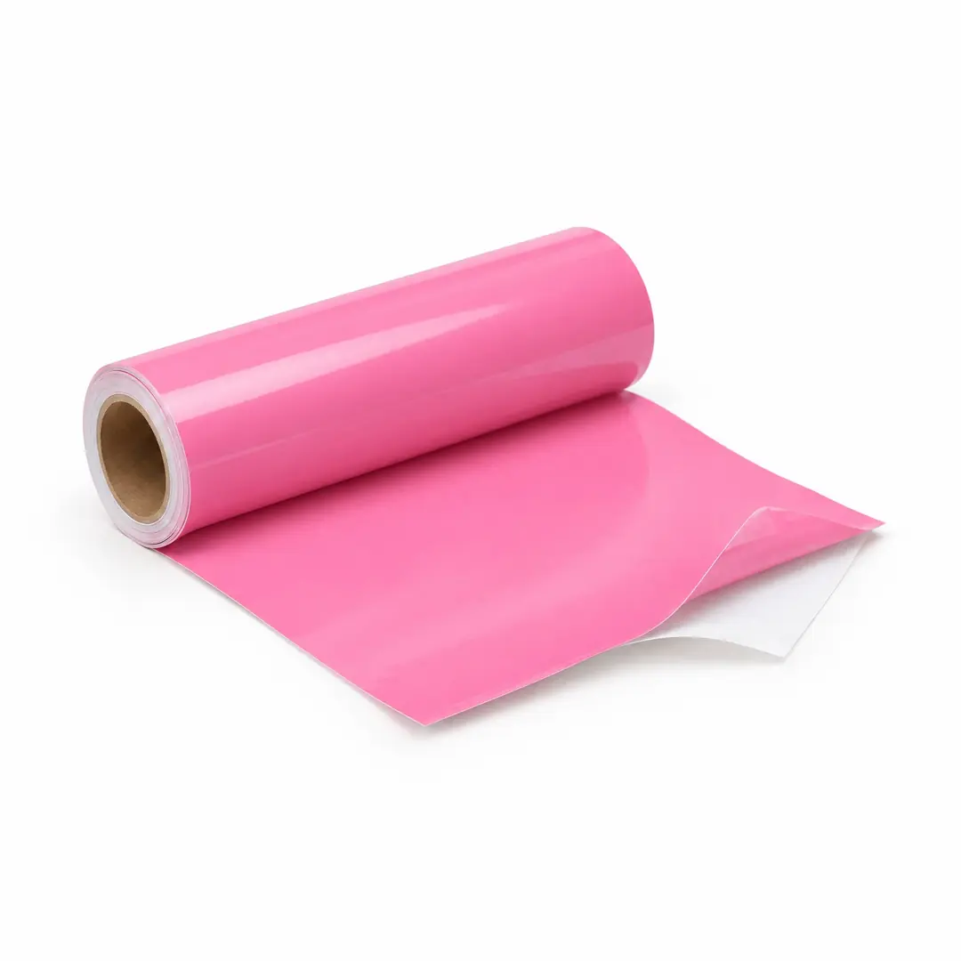 Pembe Renkli Düz Kendinden Yapışkanlı Folyo